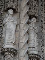 Albi, Cathedrale Ste Cecile, Entree a baldaquin, Statue de St Pierre